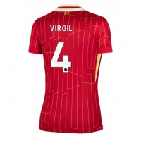 Camisa de time de futebol Liverpool Virgil van Dijk #4 Replicas 1º Equipamento Feminina 2024-25 Manga Curta